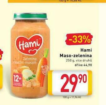 Billa Hami masozeleninový příkrm nabídka