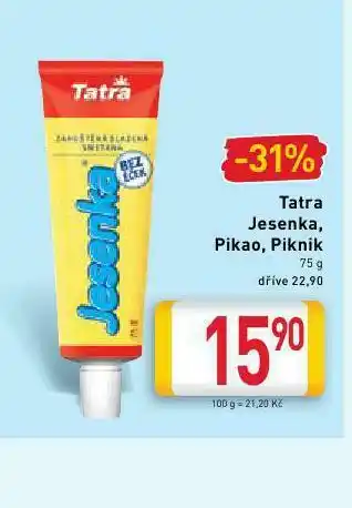 Billa Jesenka, pikao, piknik nabídka