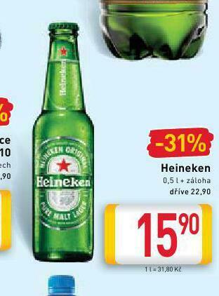 Billa Pivo heineken nabídka