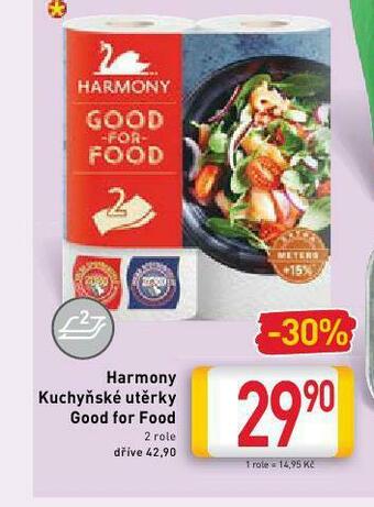 Billa Harmony kuchyňské utěrky nabídka
