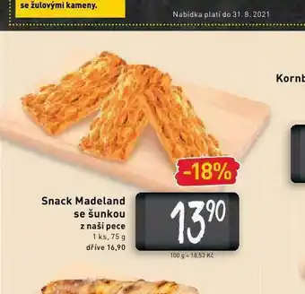 Billa Snack madeland nabídka