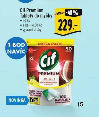 Albert Cif premium tablety do myčky nabídka