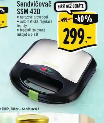 Albert Sendvičovač nabídka