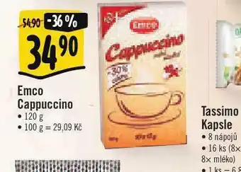 Albert Emco cappuccino nabídka