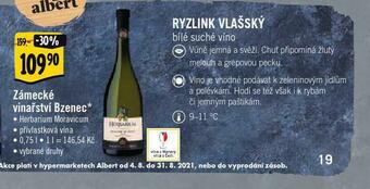 Albert Ryzlink vlašský nabídka