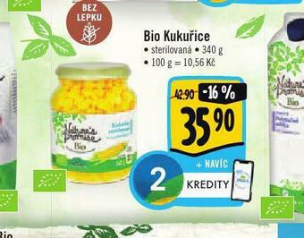 Albert Bio kukuřice nabídka