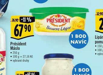 Albert Président máslo nabídka