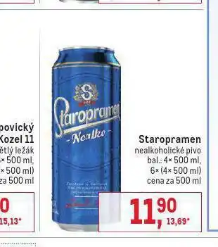Makro Staropramen nealkoholické pivo nabídka