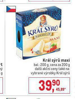 Makro Král sýrů maxi nabídka