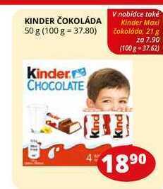 Flop Kinder čokoláda 50 g nabídka