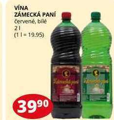 Flop Vína zámecká paní červené, bílé 2l nabídka