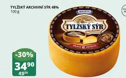 Flop Tylžský archivní sýr 48% 100 g nabídka