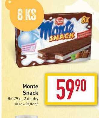 Billa Monte snack 8x 29 g nabídka