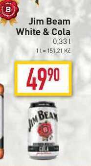 Billa Jim beam white & cola 0,33l nabídka