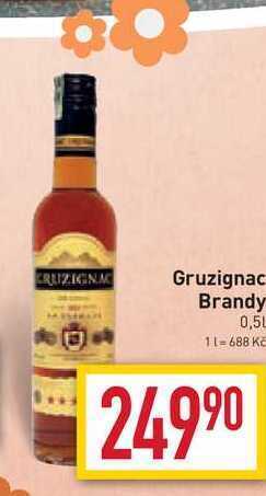 Billa Gruzignac brandy 0,5l nabídka