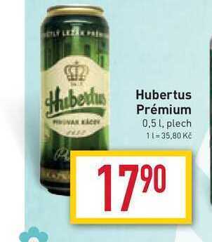 Billa Hubertus prémium 0,5 l, plech nabídka