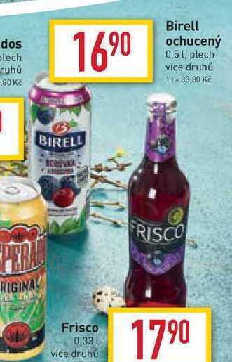 Billa Birell ochucený 0,5 l, plech nabídka