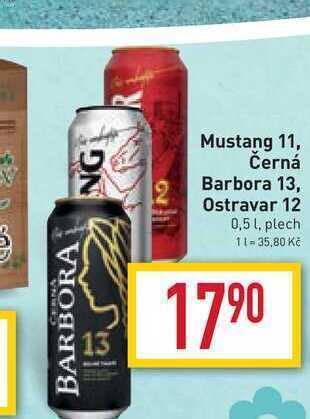 Billa Mustang 11 0,5 l, plech nabídka