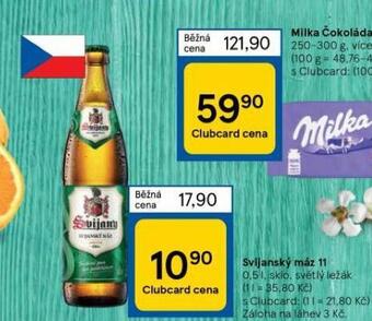 Tesco Pivo svijanský máz 11 nabídka