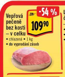 Albert Vepřová pečeně bez kosti nabídka
