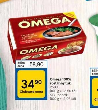 Tesco Omega 100% rostlinný tuk nabídka