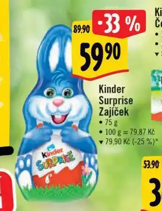 Albert Kinder surprise zajíček nabídka