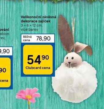 Tesco Velikonoční závěsná dekorace zajíček nabídka
