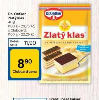Tesco Dr. oetker zlatý klas nabídka