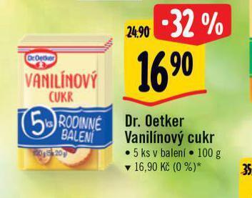 Albert Dr. oetker vanilínový cukr nabídka