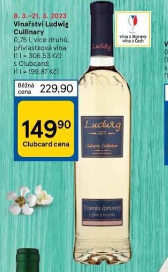 Tesco Vinařství ludwig cullinary nabídka