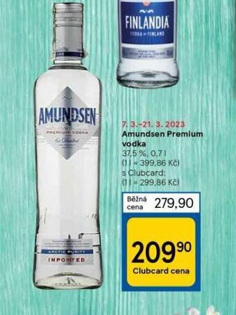 Tesco Amundsen premium vodka nabídka