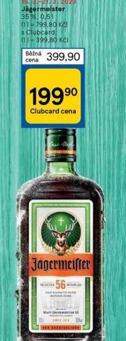 Tesco Jägermeister nabídka