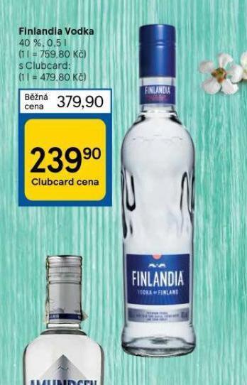 Tesco Finlandia vodka nabídka