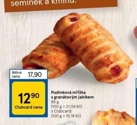 Tesco Pudinková mřížka s granátovým jablkem nabídka