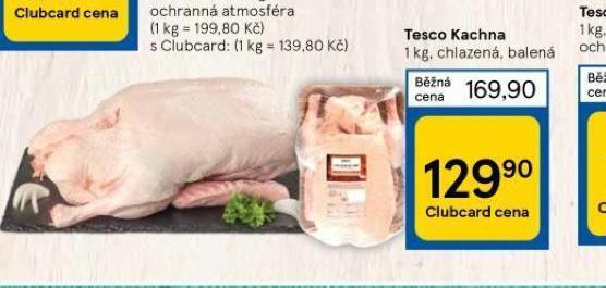 Tesco Tesco kachna nabídka