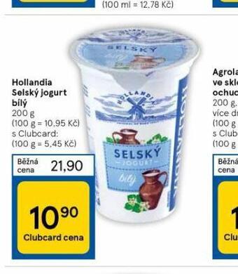 Hollandia selský jogurt bílý