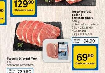 Tesco Vepřová pečeně bez kosti plátky nabídka