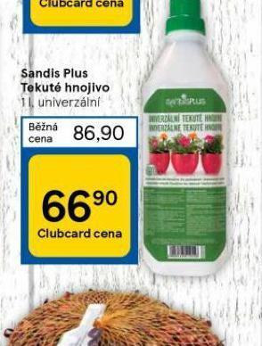 Tesco Sandis plus tekuté hnojivo nabídka