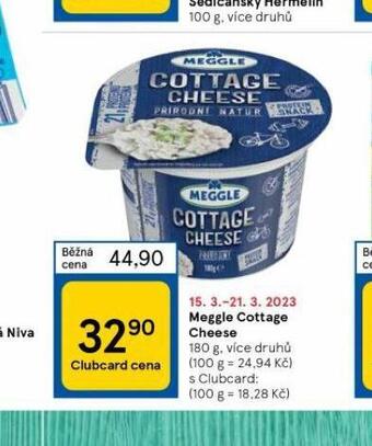 Tesco Meggle cottage cheese nabídka