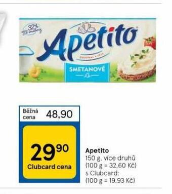 Tesco Apetito nabídka
