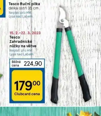 Tesco Tesco zahradnické nůžky na větve nabídka