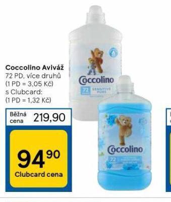 Tesco Coccolino aviváž nabídka