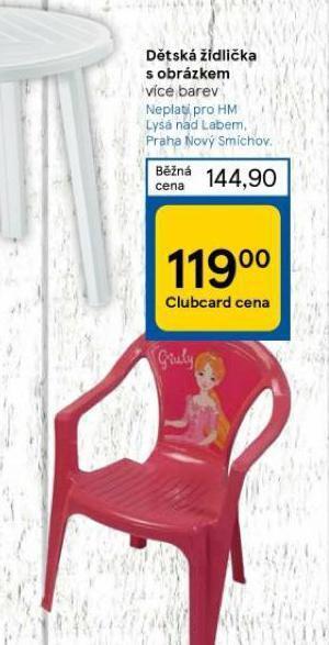 Tesco Dětská židlička s obrázkem nabídka