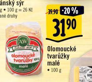 Albert Olomoucké tvarůžky nabídka