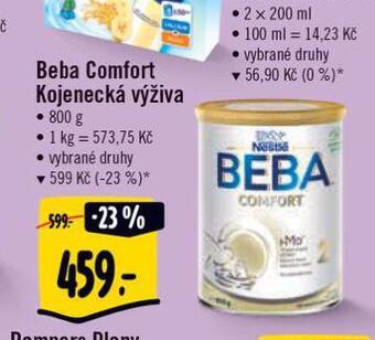 Albert Beba kojenecká výživa nabídka