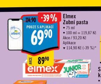 Albert Elmex zubní pasta nabídka