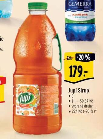 Albert Jupí sirup nabídka