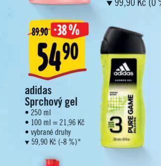 Albert Adidas sprchový gel nabídka