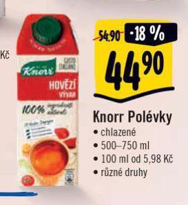Albert Knorr polévky nabídka