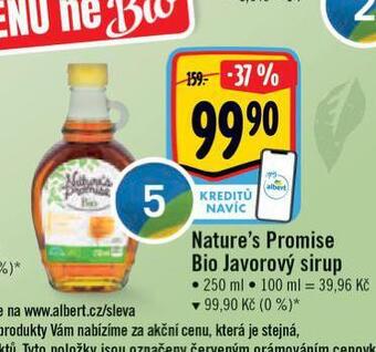 Albert Bio javorový sirup nabídka
